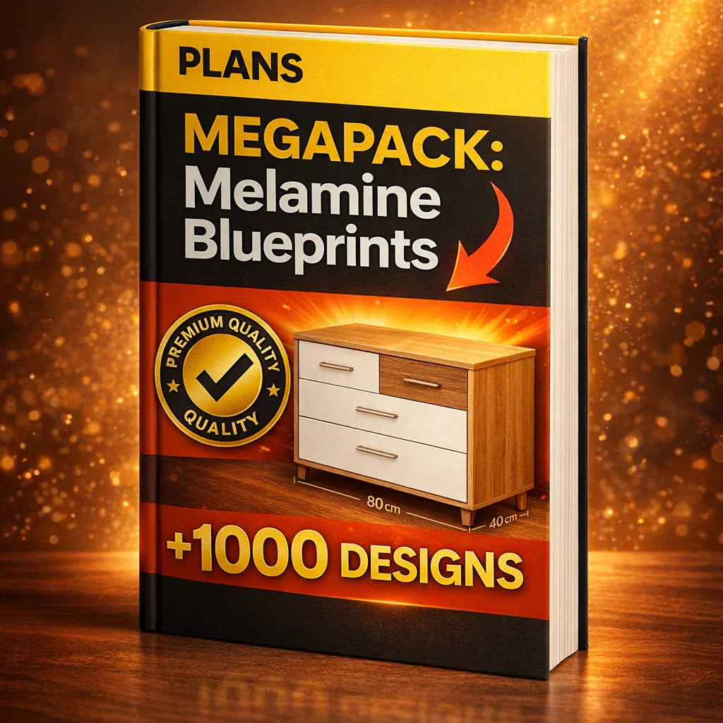 1000+ Melamine Wood Furniture Plan Pack & PDF Course